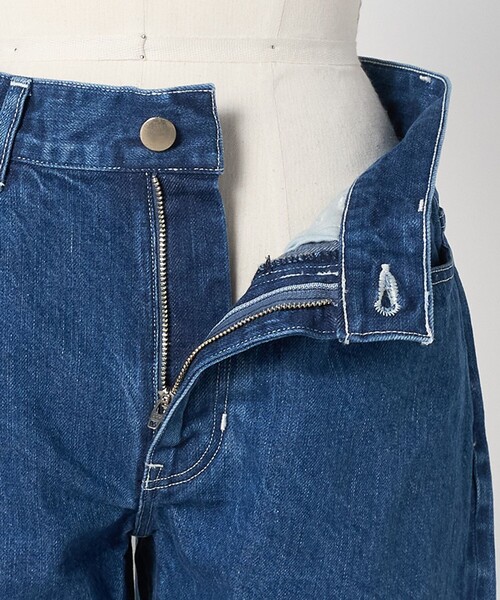 LOEFF(ロエフ)の「<LOEFF>13OZ ショート ブリーチ デニム パンツ(デニムパンツ・レディース・コバルトブルー・0/1)」の14枚目の写真