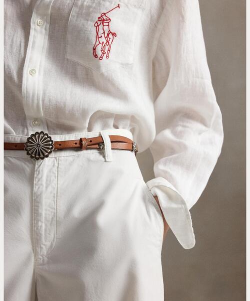 POLO RALPH LAUREN（ポロ ラルフ ローレン）の「コットン リラックス ワイドレッグ パンツ（その他パンツ・レディース・ホワイト・2/0/4/6）」の7枚目の写真