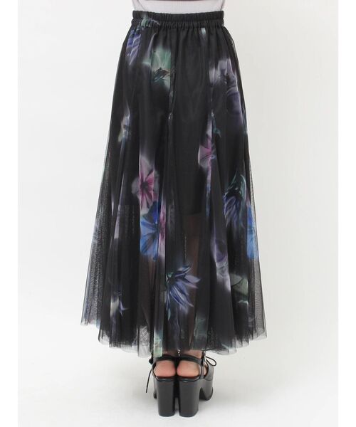 MURUA(ムルーア)の「ブラーフラワーフレアスカート(スカート・レディース・ブラウン/ブラック・FREE)」の15枚目の写真