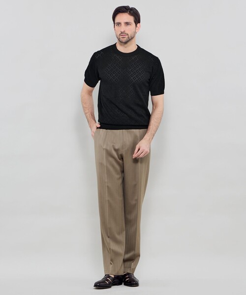 MACKINTOSH LONDON（マッキントッシュ ロンドン）の「ランダムアイレットニットTシャツ（Tシャツ/カットソー・メンズ・ブラック/ライトグレー/ライトブルー・M/L/XL）」の5枚目の写真