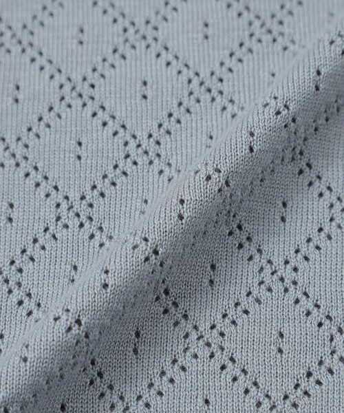 MACKINTOSH LONDON（マッキントッシュ ロンドン）の「ランダムアイレットニットTシャツ（Tシャツ/カットソー・メンズ・ブラック/ライトグレー/ライトブルー・M/L/XL）」の13枚目の写真