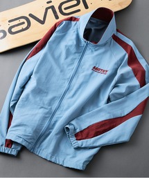 SAVIER（サビアー）の「【SAVIER/サビアー】【メンズライクやストリートな着こなしにぴったりのビッグシルエット】袖ウェーブライン 切り替え ナイロンジャケット ノームコア オーバーサイズ スタンドネック ユニセックス（ナイロンジャケット）」