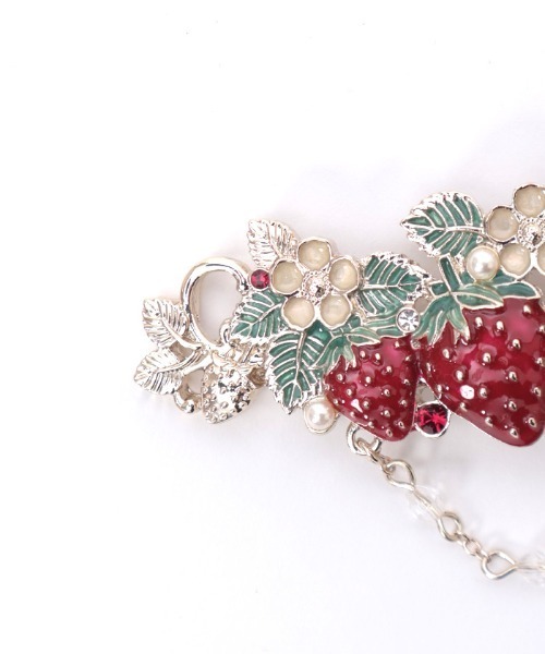 axes femme（アクシーズファム）の「苺モチーフ細ゴムベルト（ベルト・レディース・ホワイト/レッド・FREE）」の13枚目の写真