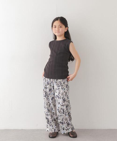 URBAN RESEARCH DOORS（アーバンリサーチドアーズ）の「『親子リンク』フラワープリントイージーパンツ(KIDS)（その他パンツ・キッズ・ホワイト系その他/ベージュ系その他/グレー系その他・105/120/135）」の11枚目の写真