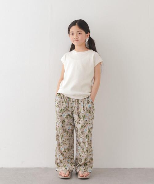 URBAN RESEARCH DOORS（アーバンリサーチドアーズ）の「『親子リンク』フラワープリントイージーパンツ(KIDS)（その他パンツ・キッズ・ホワイト系その他/ベージュ系その他/グレー系その他・105/120/135）」の5枚目の写真