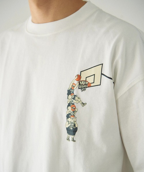 Duckster(ダックスター)の「Duckster/ダックスター 吸水速乾 ルーズフィット S/STEE(DUNK)(Tシャツ/カットソー・メンズ・モカ/ホワイト/ブラック・MEDIUM/LARGE/X-LARGE)」の6枚目の写真