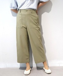 【L~6L 大きいサイズ】ストレッチベイカーパンツ
