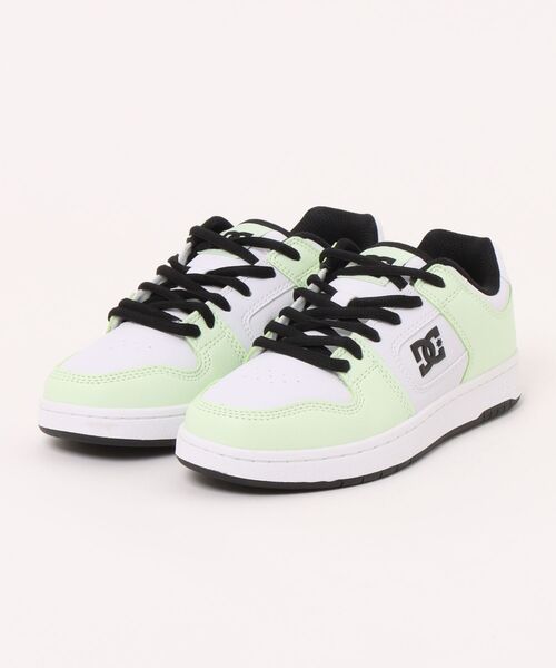 DC SHOES(ディーシーシューズ)の「DC SHOES ディーシーシューズ MANTECA 4 SN レディーススニーカー(マンテカ4SN) DM261310 MNT ホワイト/ミント(スニーカー・レディース・ブルー系その他2・23.0cm/23.5cm/24.0cm/24.5cm/25.0cm)」の1枚目の写真