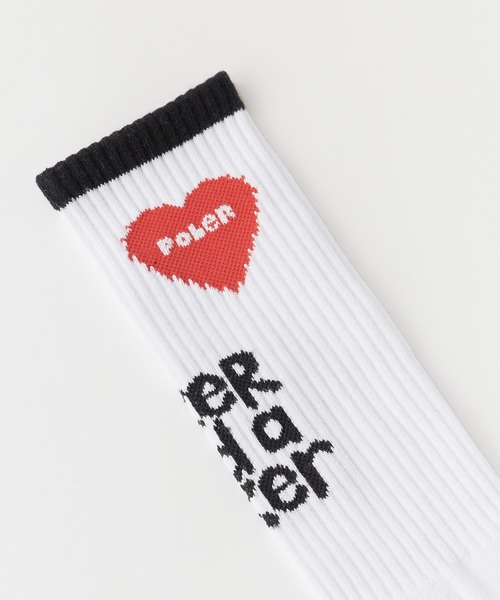POLeR(ポーラー)の「POLeR/ポーラー SKATE SOCKS 2026年 夏 夏服(ソックス/靴下・メンズ・ブラック/レッド/グレイッシュブルー・ONE SIZE)」の6枚目の写真