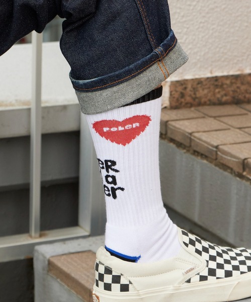 POLeR(ポーラー)の「POLeR/ポーラー SKATE SOCKS 2026年 夏 夏服(ソックス/靴下・メンズ・ブラック/レッド/グレイッシュブルー・ONE SIZE)」の15枚目の写真