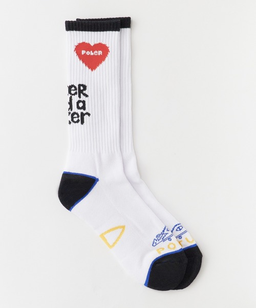 POLeR(ポーラー)の「POLeR/ポーラー SKATE SOCKS 2026年 夏 夏服(ソックス/靴下・メンズ・ブラック/レッド/グレイッシュブルー・ONE SIZE)」の5枚目の写真