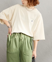 GYMPHLEX（ジムフレックス）の「[GYMPHLEX/ジムフレックス] ワンポイント刺繍ロゴ クルーネックTシャツ（Tシャツ/カットソー）」