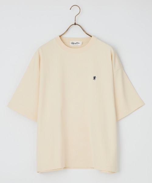 GYMPHLEX（ジムフレックス）の「[GYMPHLEX/ジムフレックス] ワンポイント刺繍ロゴ クルーネックTシャツ（Tシャツ/カットソー・レディース・ブラウン/チャコールグレー/アイボリー・M/L）」の10枚目の写真