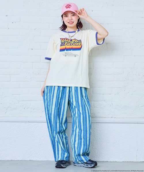 MARKEY'S（マーキーズ）の「【BACK TO THE FUTURE】別注プリントTシャツ/おとな（Tシャツ/カットソー・レディース・ブラック/オフホワイト・160cm/180cm）」の4枚目の写真