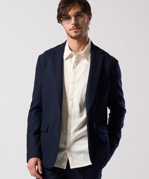 wjk（ダヴルジェイケイ）の「mj11524- comfort tailored jacket テーラードジャケット(2097 wo10j)（テーラードジャケット・メンズ・ブラック/ベージュ/ネイビー・S/M/L/XL）」の3枚目の写真