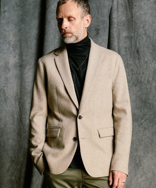 wjk（ダヴルジェイケイ）の「mj11524- comfort tailored jacket テーラードジャケット(2097 wo10j)（テーラードジャケット・メンズ・ブラック/ベージュ/ネイビー・S/M/L/XL）」の5枚目の写真