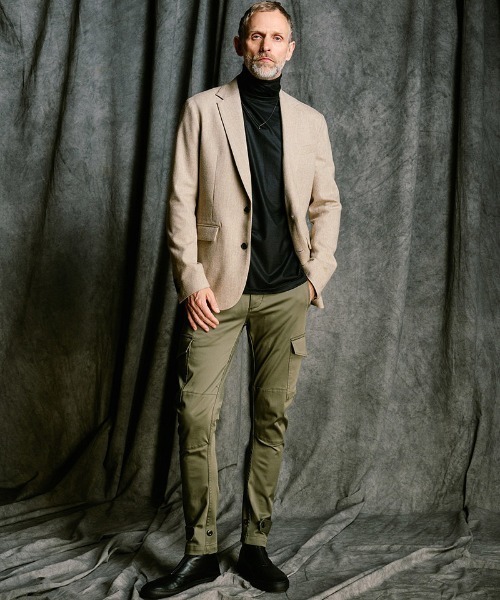 wjk（ダヴルジェイケイ）の「mj11524- comfort tailored jacket テーラードジャケット(2097 wo10j)（テーラードジャケット・メンズ・ブラック/ベージュ/ネイビー・S/M/L/XL）」の7枚目の写真