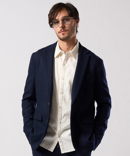 wjk（ダヴルジェイケイ）の「mj11524- comfort tailored jacket テーラードジャケット(2097 wo10j)（テーラードジャケット・メンズ・ブラック/ベージュ/ネイビー・S/M/L/XL）」の13枚目の写真