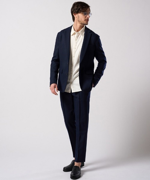 wjk（ダヴルジェイケイ）の「mj11524- comfort tailored jacket テーラードジャケット(2097 wo10j)（テーラードジャケット・メンズ・ブラック/ベージュ/ネイビー・S/M/L/XL）」の16枚目の写真