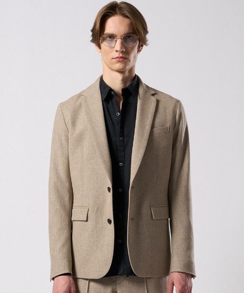 wjk（ダヴルジェイケイ）の「mj11524- comfort tailored jacket テーラードジャケット(2097 wo10j)（テーラードジャケット・メンズ・ブラック/ベージュ/ネイビー・S/M/L/XL）」の18枚目の写真