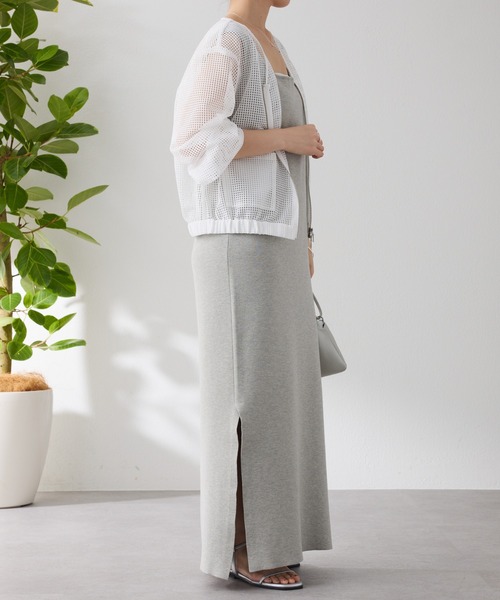 COLLAGE GALLARDAGALANTE(コラージュガリャルダガランテ)の「Vメッシュシアーブルゾン(ブルゾン・レディース・オフホワイト/ベージュ・FREE)」の17枚目の写真