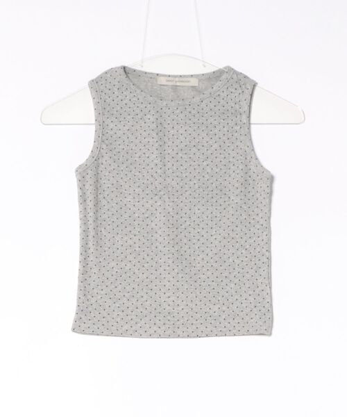 Didot.showroom（ディドット ショールーム）の「ドットボックスノースリーブ（タンクトップ・レディース・アイボリー/ブラック/グレー・FREE）」の3枚目の写真
