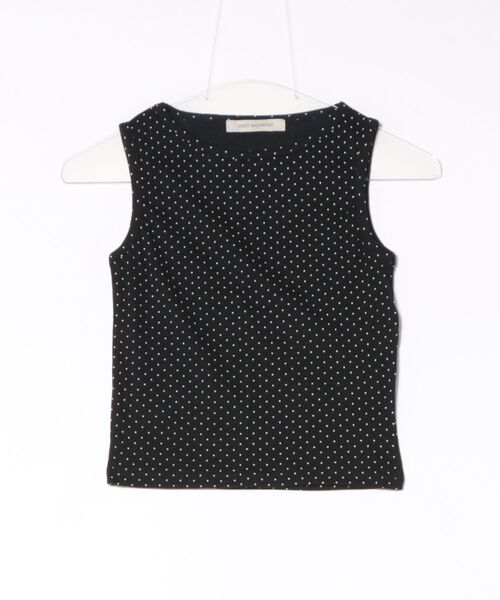 Didot.showroom（ディドット ショールーム）の「ドットボックスノースリーブ（タンクトップ・レディース・アイボリー/ブラック/グレー・FREE）」の2枚目の写真