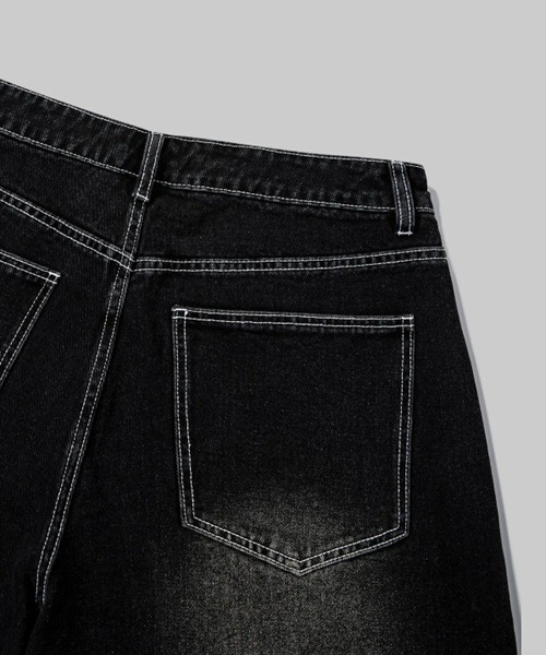 Vini(ヴィニ)の「インシジョンウォッシュドデニムバミューダパンツ(デニムパンツ・メンズ・インディゴブルー/ブラック系その他/ブラック・MEDIUM/LARGE/X-LARGE)」の10枚目の写真
