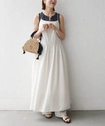 SHIPS any:〈洗濯機可能〉ラメ ジャカード タッセル キャミ ワンピース