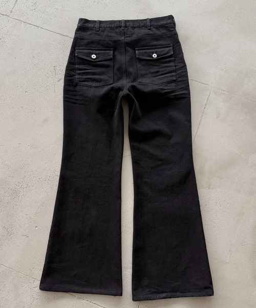 WISH FOR EVER(ウィッシュフォーエバー)の「ASSORT BOOTCUT LINES DENIM PANTS/アソートブーツカットラインズデニムパンツ(デニムパンツ・メンズ・ブラック/インディゴブルー・SMALL/MEDIUM/LARGE)」の2枚目の写真