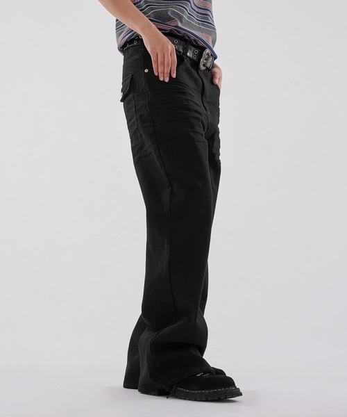 WISH FOR EVER(ウィッシュフォーエバー)の「ASSORT BOOTCUT LINES DENIM PANTS/アソートブーツカットラインズデニムパンツ(デニムパンツ・メンズ・ブラック/インディゴブルー・SMALL/MEDIUM/LARGE)」の19枚目の写真