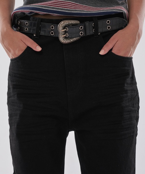 WISH FOR EVER(ウィッシュフォーエバー)の「ASSORT BOOTCUT LINES DENIM PANTS/アソートブーツカットラインズデニムパンツ(デニムパンツ・メンズ・ブラック/インディゴブルー・SMALL/MEDIUM/LARGE)」の20枚目の写真