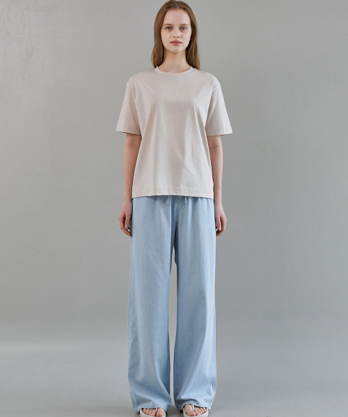 MALOUPE（マロップ）の「5214 シグネチャー 半袖Tシャツ (ベージュ)（Tシャツ/カットソー・レディース・ベージュ・FREE）」の7枚目の写真