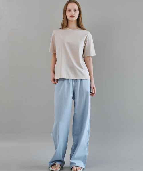 MALOUPE（マロップ）の「5214 シグネチャー 半袖Tシャツ (ベージュ)（Tシャツ/カットソー・レディース・ベージュ・FREE）」の8枚目の写真