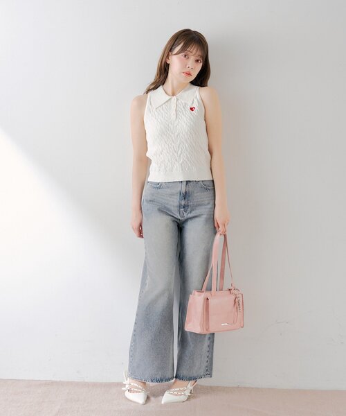 Chico（チコ）の「【3サイズ展開】ポケットデザインワイドデニム（デニムパンツ・レディース・ブルー系その他3/ブルー系その他6/スカイブルー/ブルー・SMALL/MEDIUM/X-SMALL）」の7枚目の写真