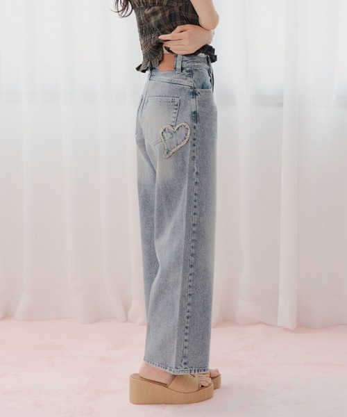 ポケットデザインワイドデニム(デニムパンツ)|Chico(チコ)の ポケットデザインワイドデニム(デニムパンツ)|Chico(チコ)の