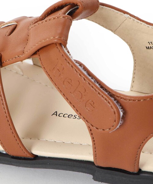BeBe(ベベ)の「Tストラップメッシュカメサンダル(13~19cm)(サンダル・キッズ・ホワイト/ブラウン・15.0cm/14.0cm/13.0cm/17.0cm/16.0cm/19.0cm/18.0cm)」の5枚目の写真