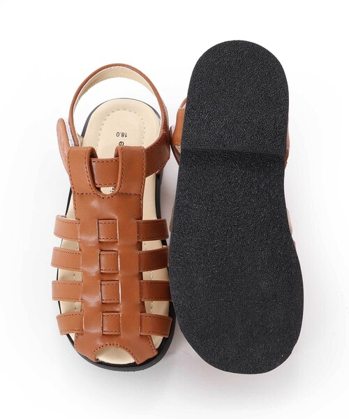 BeBe(ベベ)の「Tストラップメッシュカメサンダル(13~19cm)(サンダル・キッズ・ホワイト/ブラウン・15.0cm/14.0cm/13.0cm/17.0cm/16.0cm/19.0cm/18.0cm)」の3枚目の写真