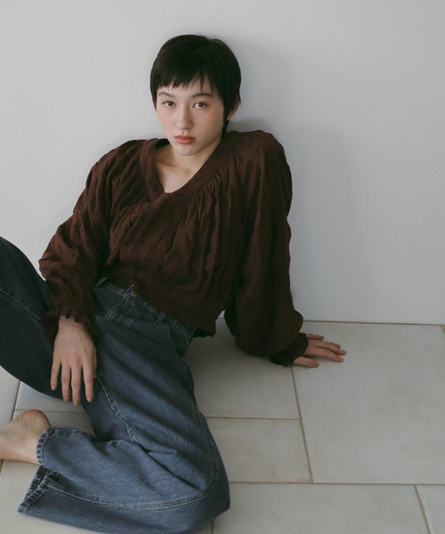 Gather Volume Blouse（シャツ/ブラウス）｜anuke（アンヌーク）の