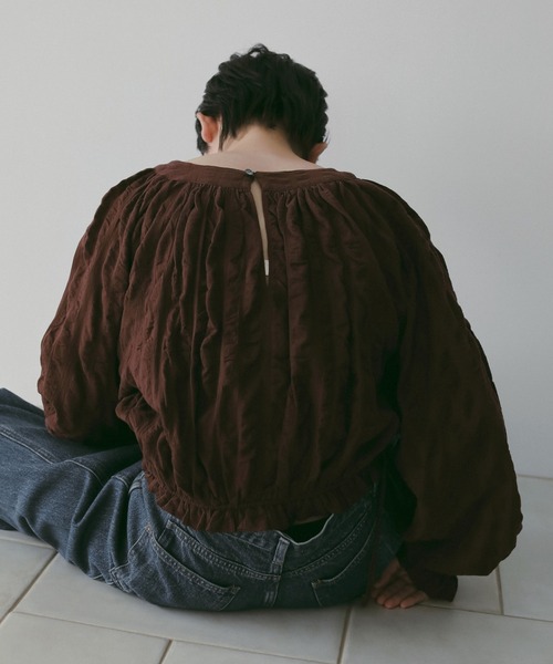Gather Volume Blouse（シャツ/ブラウス）｜anuke（アンヌーク）の