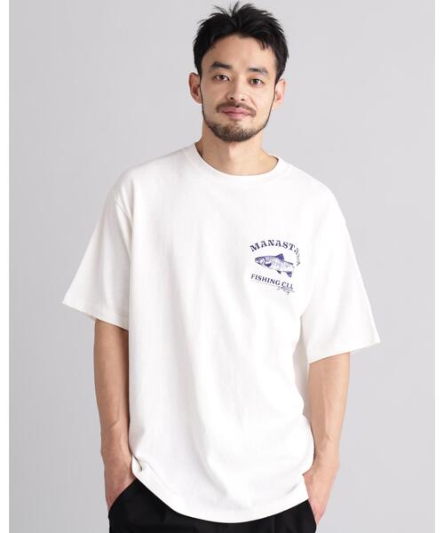 MANASTASH(マナスタッシュ)の「MANASTASH/マナスタッシュ HEMP TEE LURE(Tシャツ/カットソー・メンズ・ブラック/ホワイト/ライム・S/XL/L/M)」の7枚目の写真