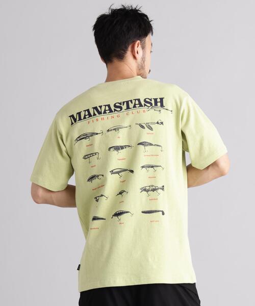 MANASTASH(マナスタッシュ)の「MANASTASH/マナスタッシュ HEMP TEE LURE(Tシャツ/カットソー・メンズ・ブラック/ホワイト/ライム・S/XL/L/M)」の3枚目の写真