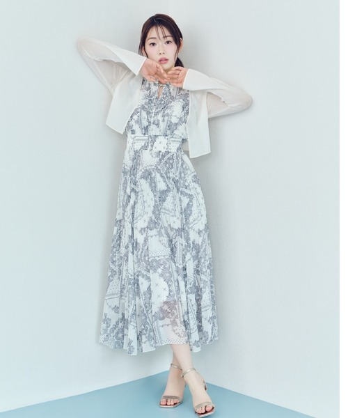 CELFORD(セルフォード)の「【洗える・接触冷感】バンダナシフォンワンピース(ワンピース・レディース・ネイビー/ライトピンク/オフホワイト・36/38)」の19枚目の写真