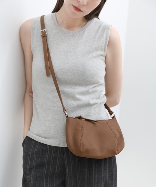 select MOCA(セレクトモカ)の「2WAYハンドルミニホーボーバッグ(ハンドバッグ・レディース・ホワイト/ブラック/ブラウン/キャメル・FREE)」の20枚目の写真