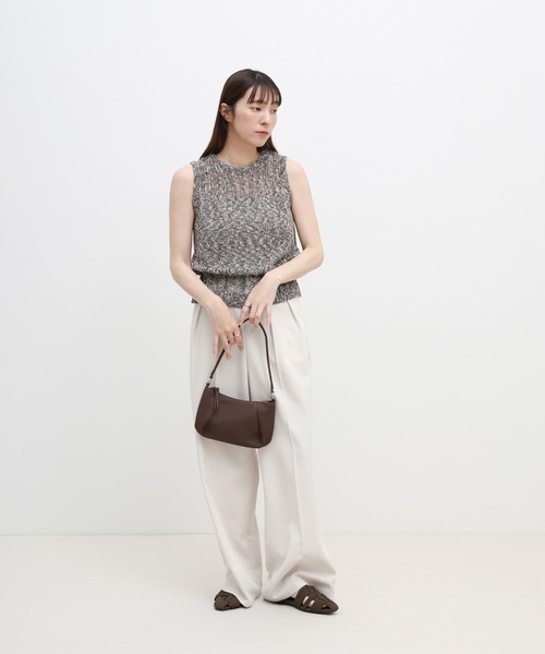 select MOCA(セレクトモカ)の「2WAYハンドルミニホーボーバッグ(ハンドバッグ・レディース・ホワイト/ブラック/ブラウン/キャメル・FREE)」の14枚目の写真