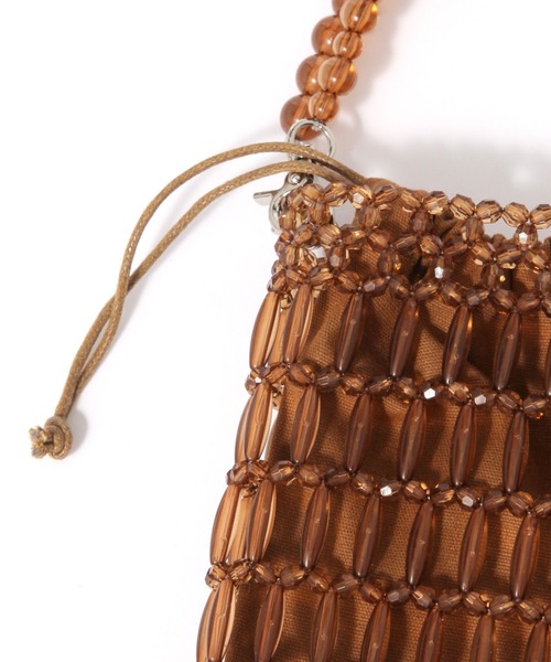 LEPSIM（レプシィム）の「ビーズミニショルダー　646448（ショルダーバッグ・レディース・シルバー/ガンメタ/ブラウン・ONE SIZE）」の11枚目の写真