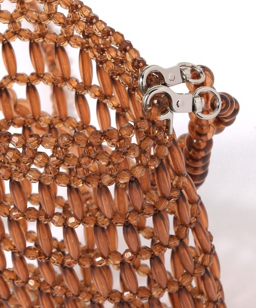 LEPSIM（レプシィム）の「ビーズミニショルダー　646448（ショルダーバッグ・レディース・シルバー/ガンメタ/ブラウン・ONE SIZE）」の14枚目の写真