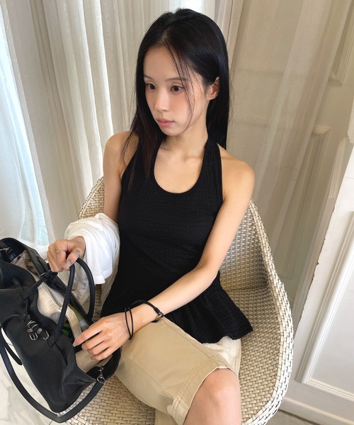 UNE MANSION(ユヌマンション)の「フロントラインバックポイントポケットコットンカプリパンツ(その他パンツ・レディース・ベージュ/ブラック・SMALL/MEDIUM/LARGE)」の18枚目の写真