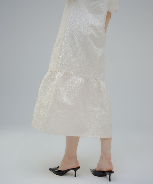 ORGUE(オルグ)の「Balloon off shoulder one-piece/バルーンオフショルダーワンピース(ワンピース・レディース・ネイビー/アイボリー・SMALL/MEDIUM)」の19枚目の写真