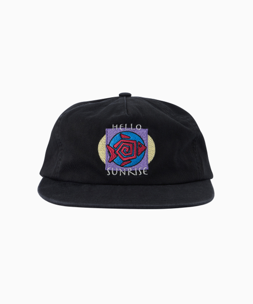 HELLO SUNRISE(ハローサンライズ)の「HS Fish Logo RX Fit 5P Cap_Black(キャップ・レディース・ブラック・OS)」の1枚目の写真